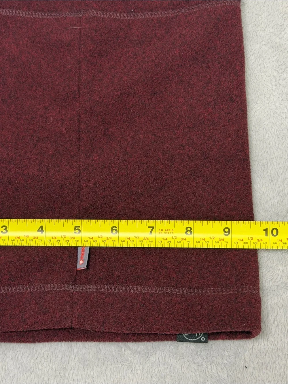 BUFF Polartec Fleece Neck Gaiter Burgundy Ski Snowboard Neck Warmer Outdoor